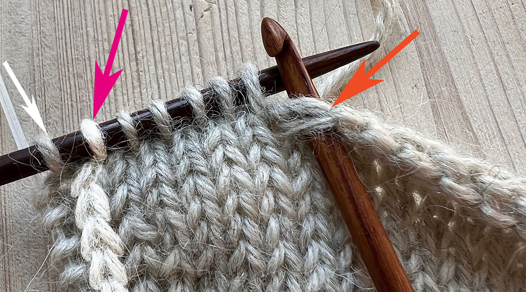 pick up shoulder stitches