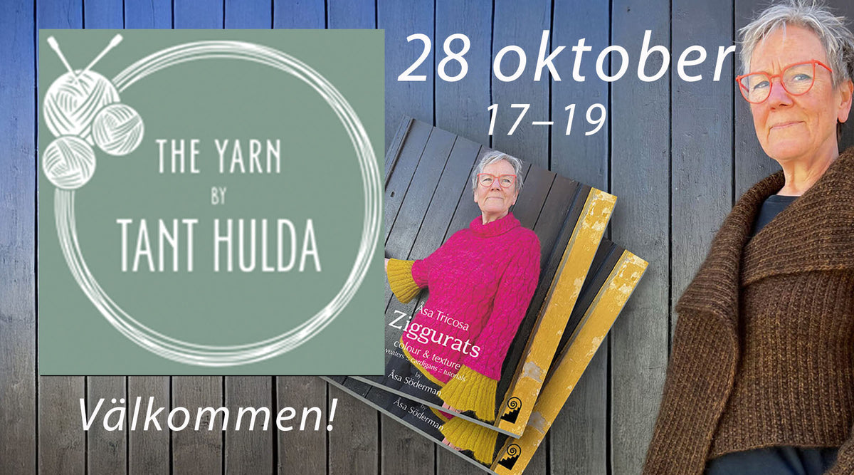 garn- & bokmingel · stickcafé · onsdag 28/10